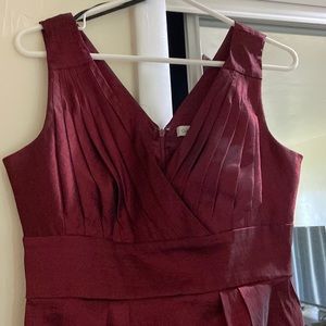 Red Calvin. Klein dress.